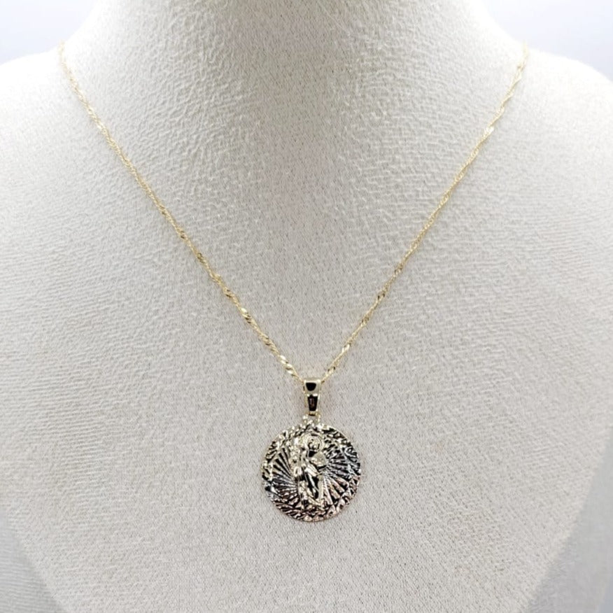 Cadena San Judas 3 Oros 18"