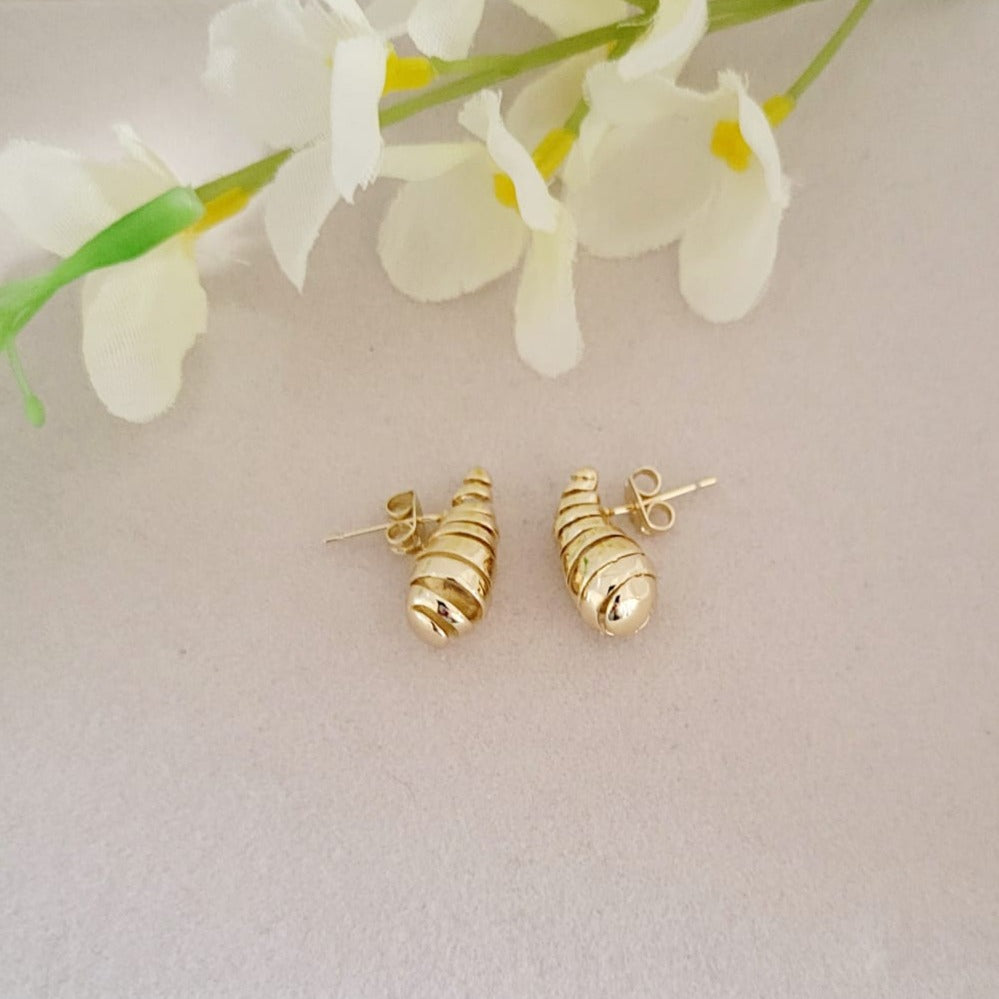 Aretes Gotas Espiral