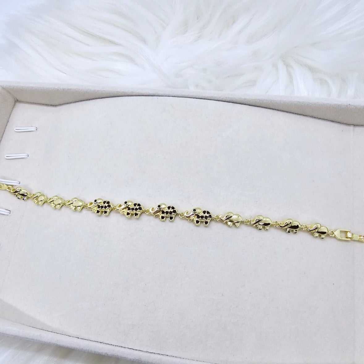 Pulsera Elefantes Negros