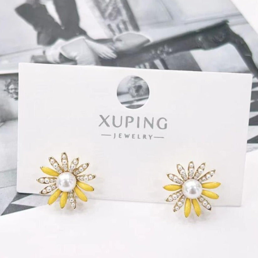 Aretes Margarita Amarilla Xp