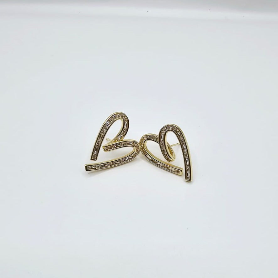 Aretes Corazón Zirconias Xp