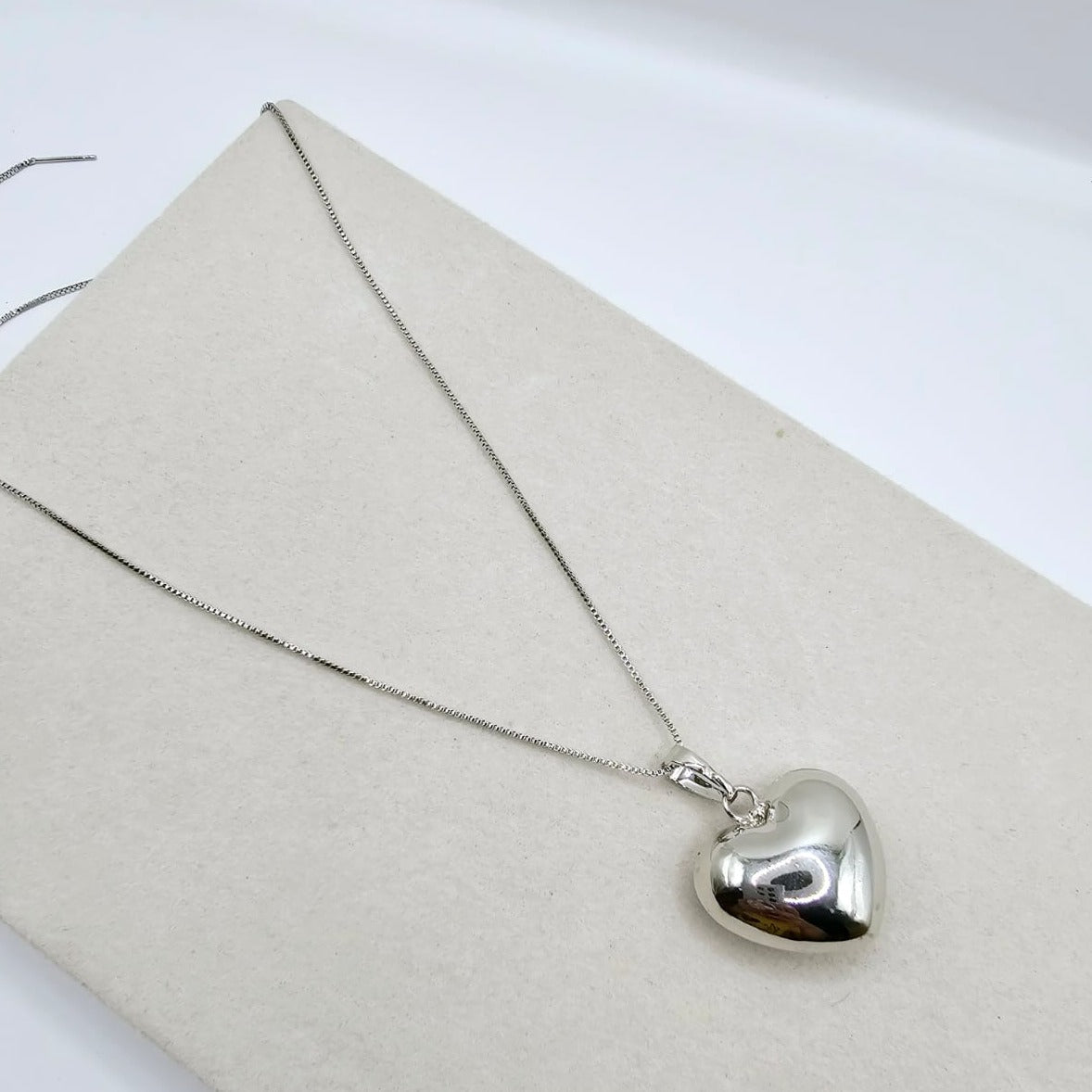 Cadena Corazón Plateado