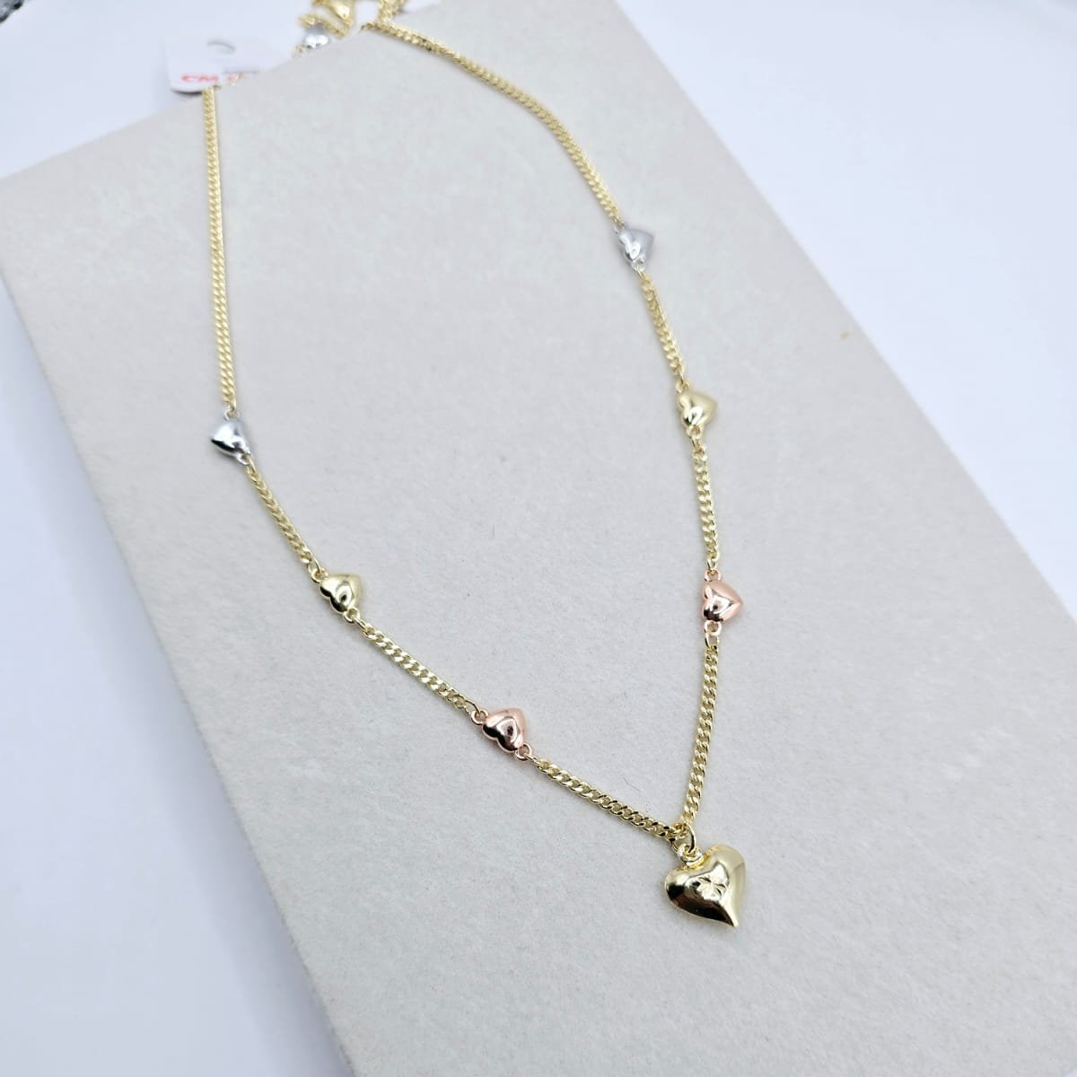 Cadena Corazones 3 Colores