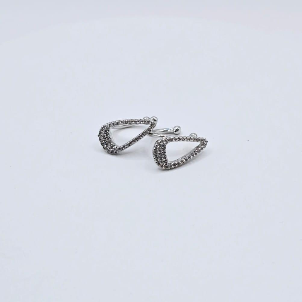 Aretes Abiertos Plateados