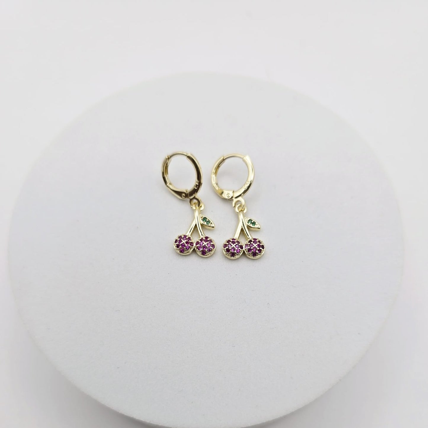 Aretes Cherries Zirconias