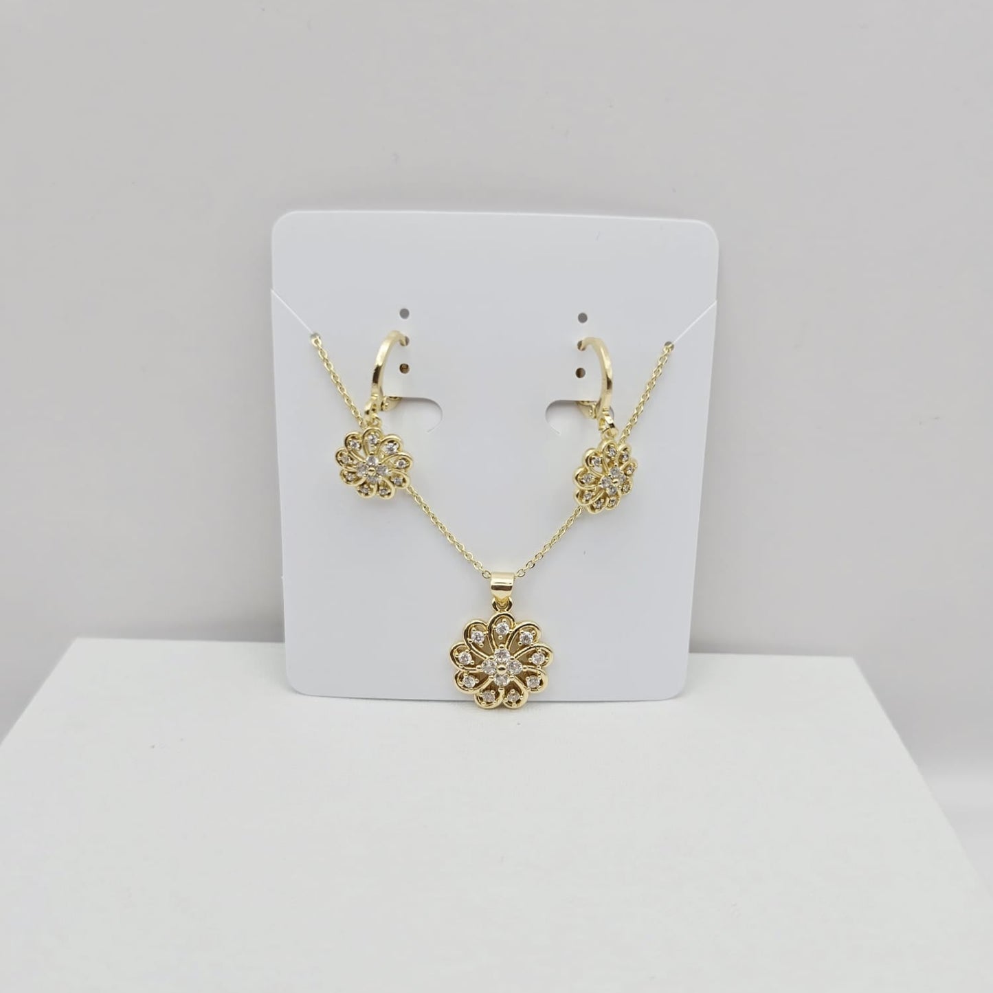 Set Flor Zirconias