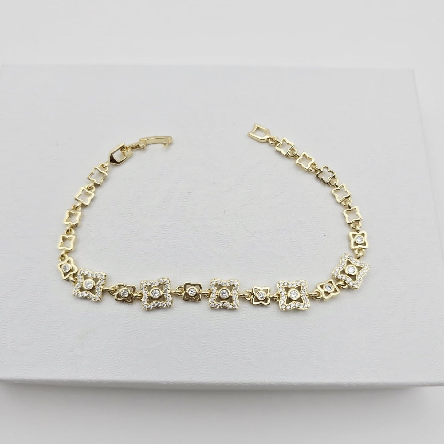 Pulsera Trébol Zirconias
