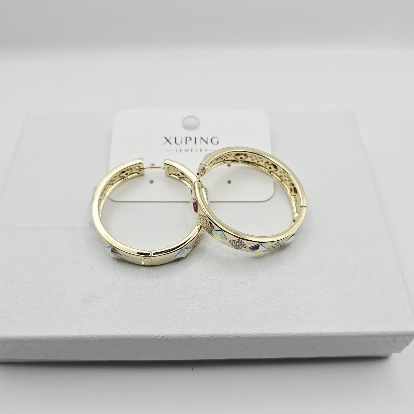 Arracadas Piedra Tornasol xp 14k