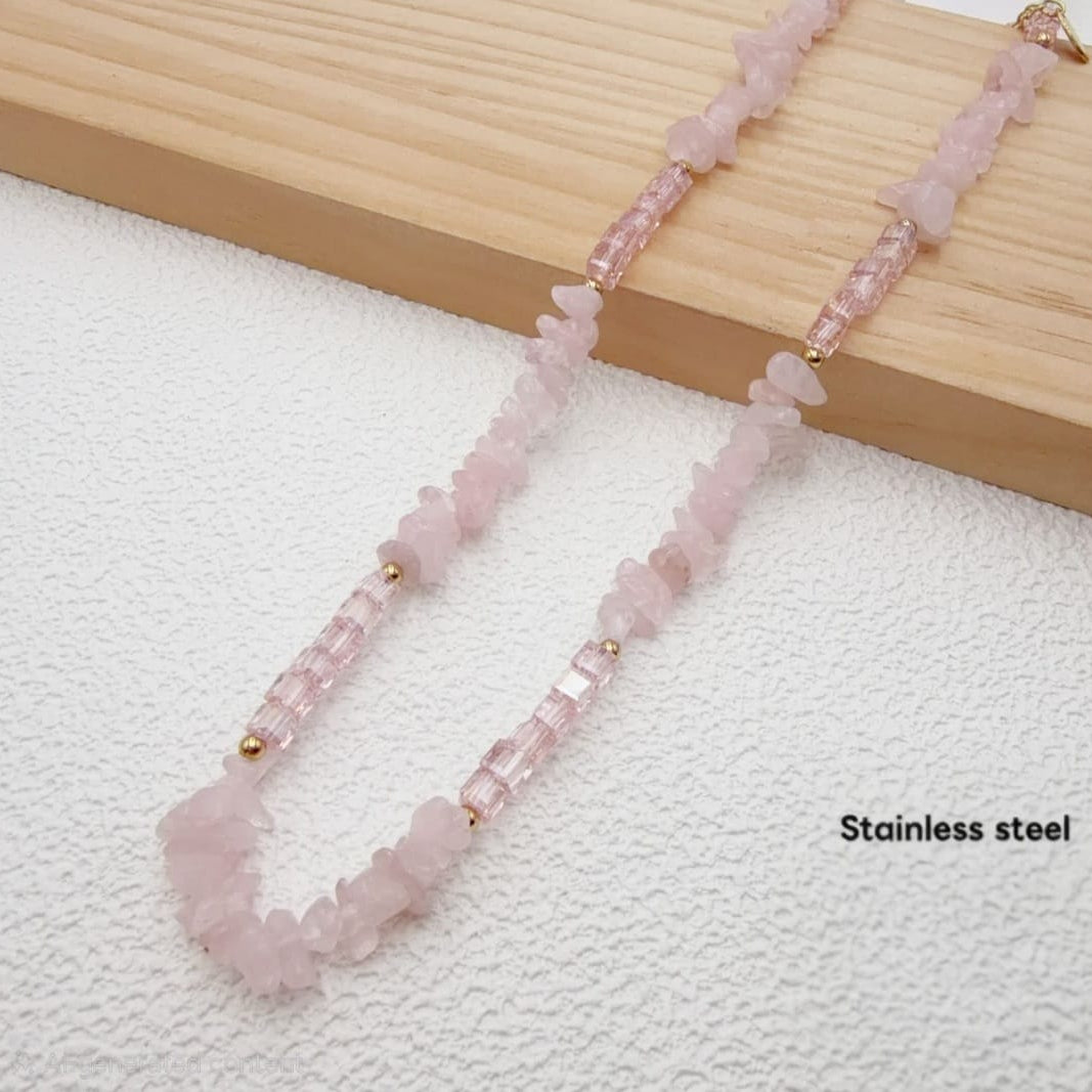 Collar Cuarzos Rosas xp