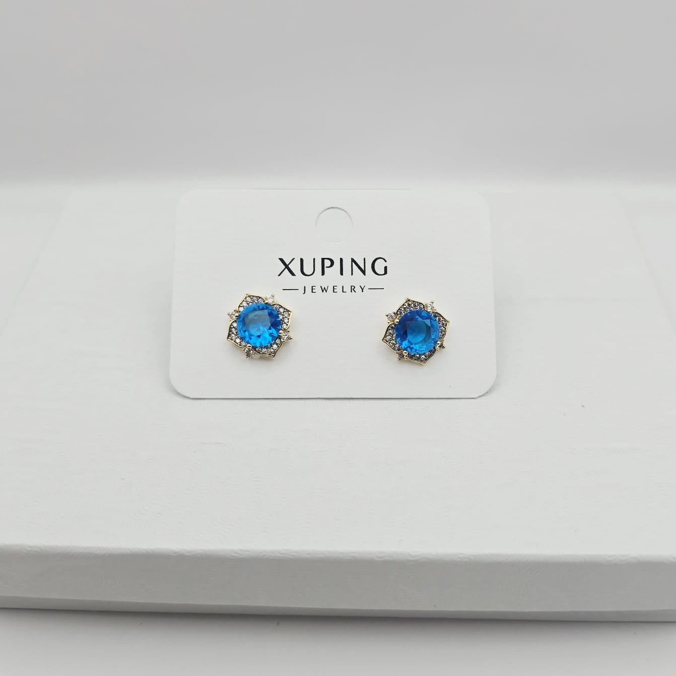 Aretes Flor Azul xp