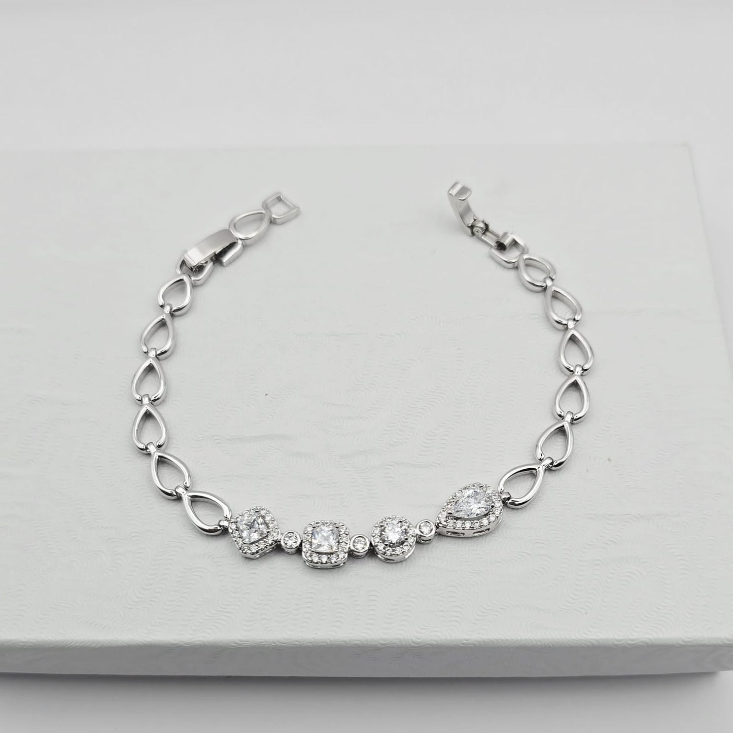 Pulsera Plata Zirconias Xp