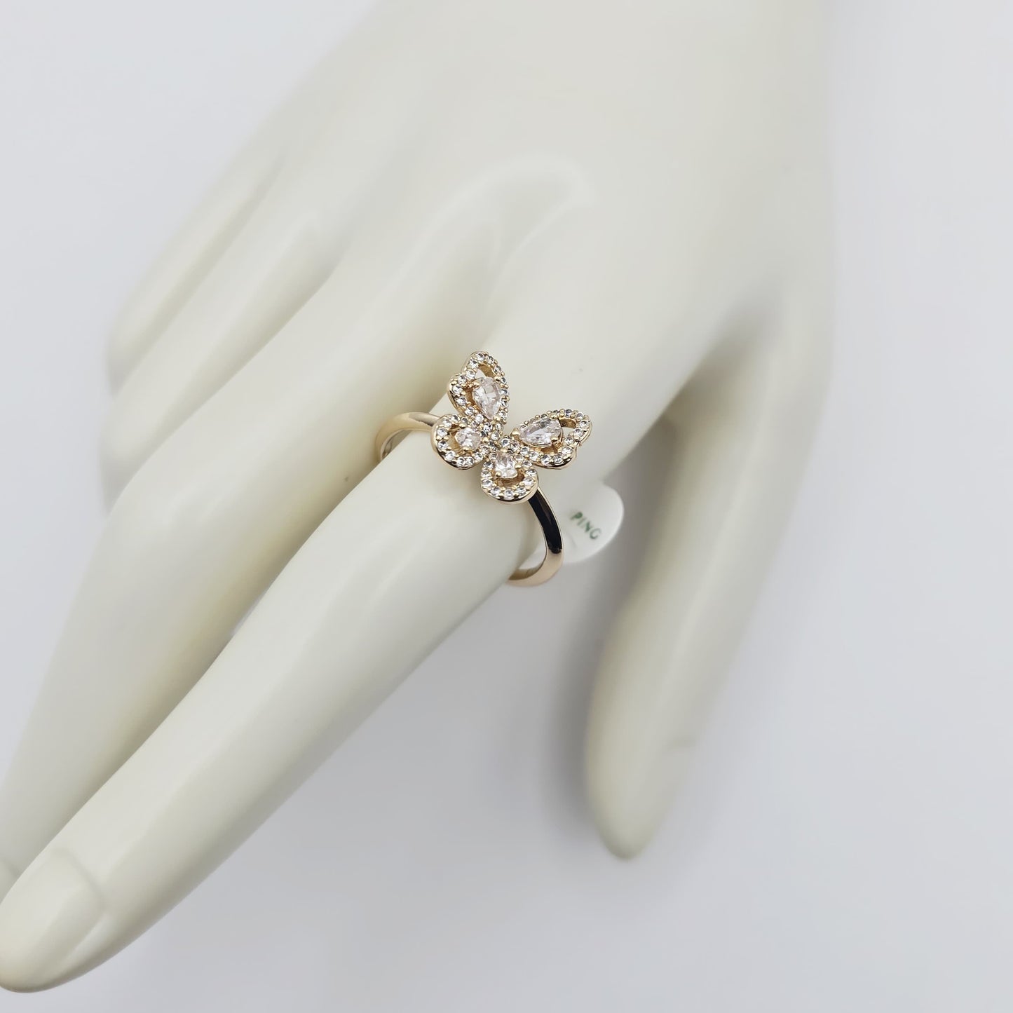 Anillo Mariposa Gold Rose xp