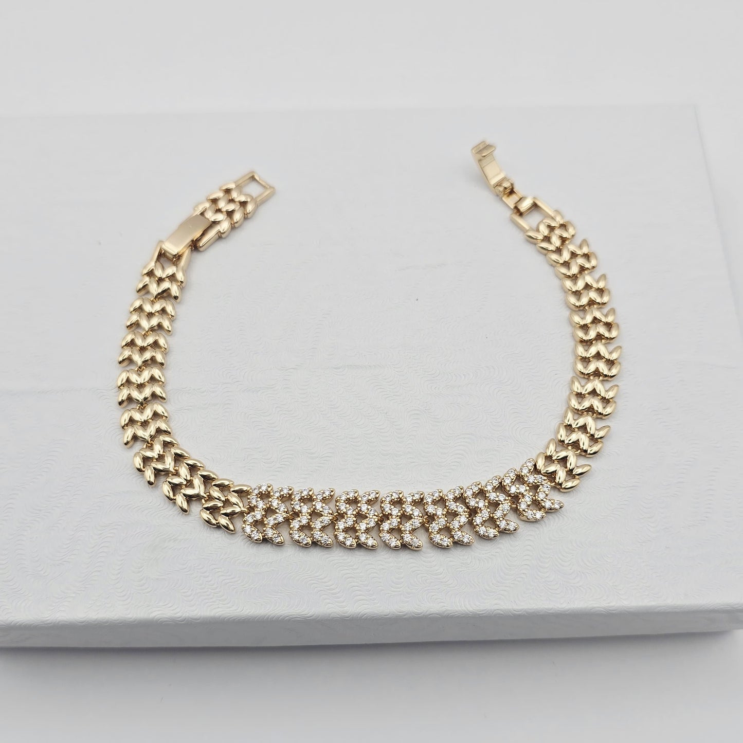 Pulsera Zirconias Gold Rose xp