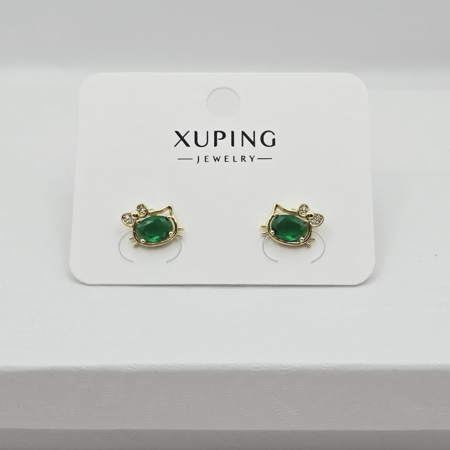 Aretes Gato Verde