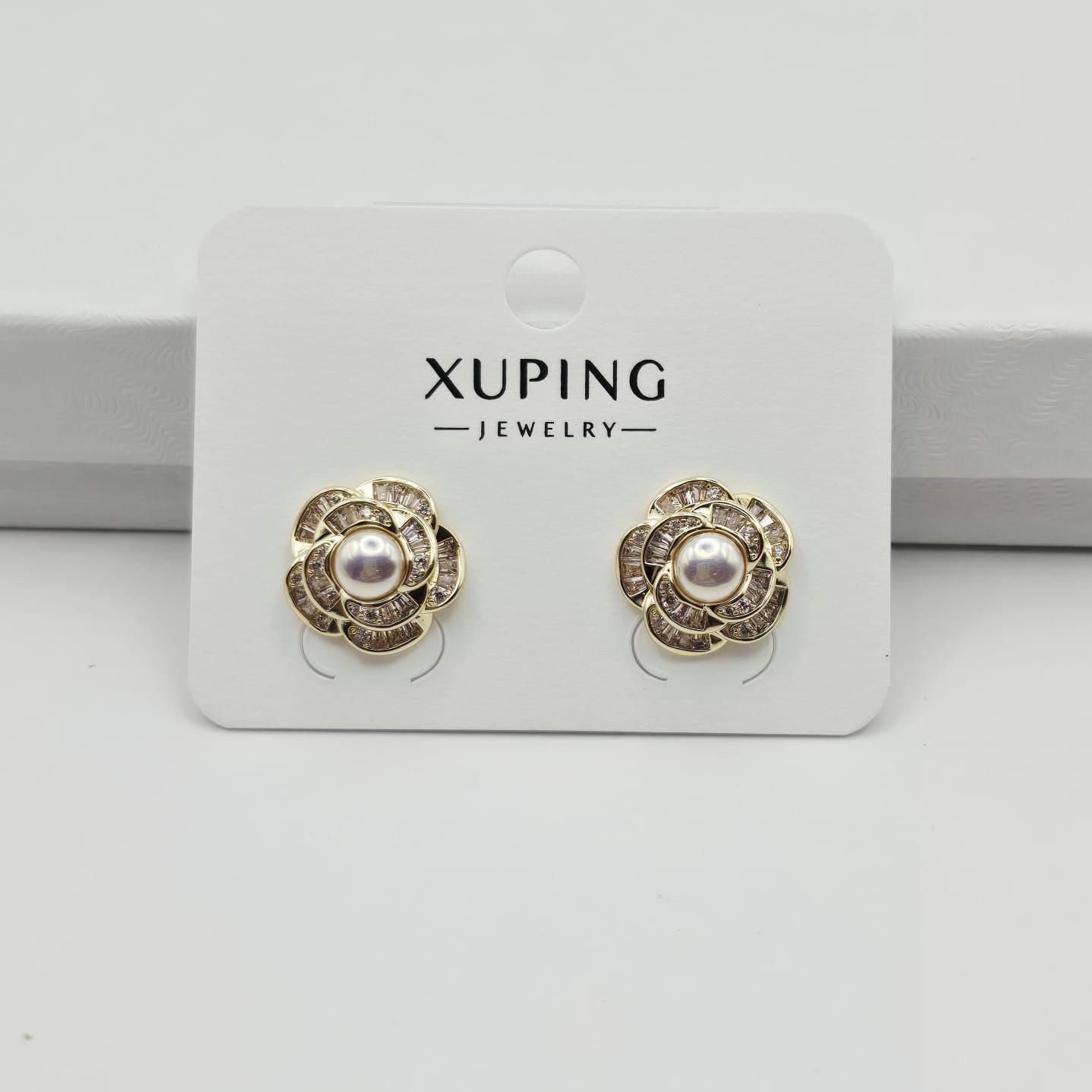 Aretes Flor Perla xp