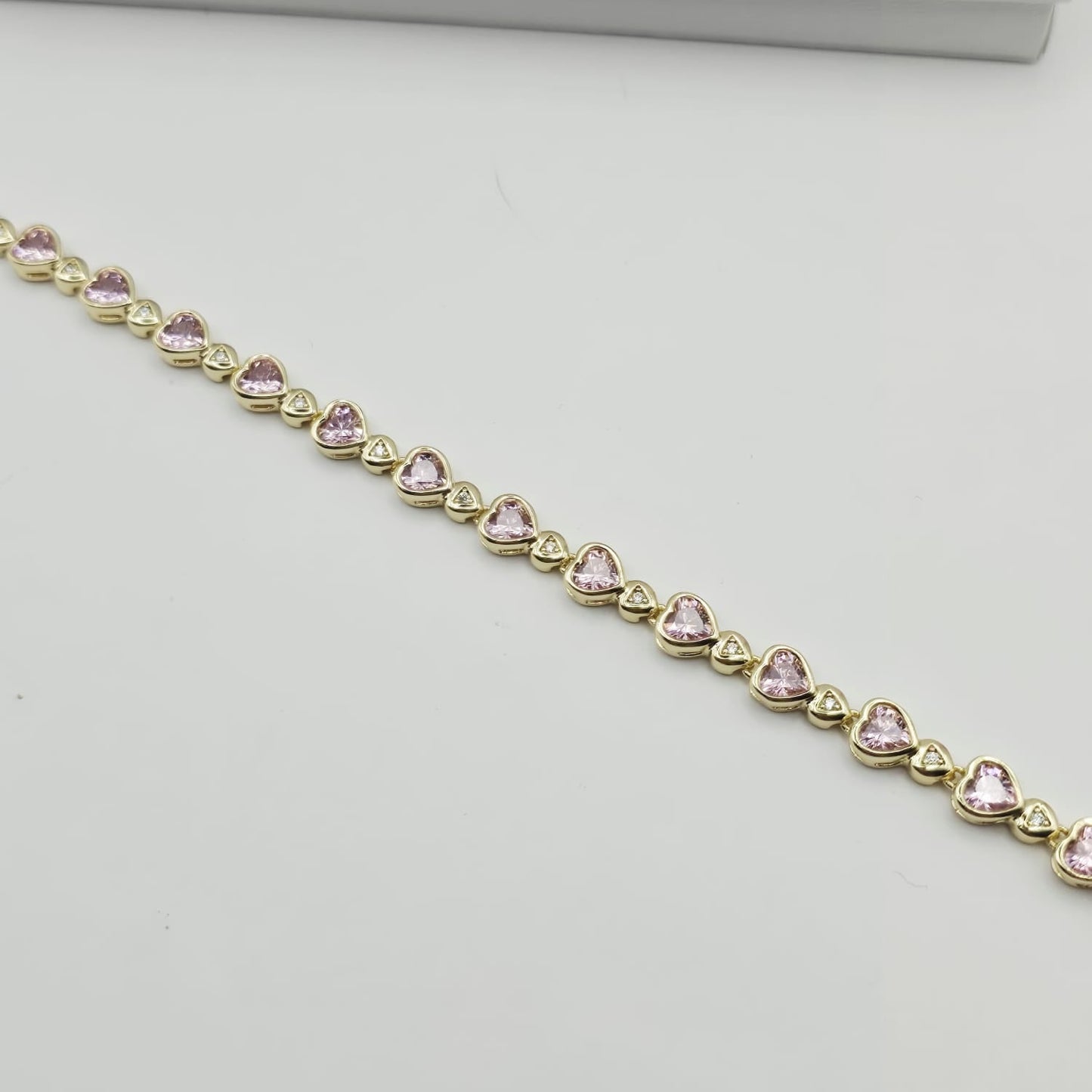 Pulsera Corazones Rosados xp