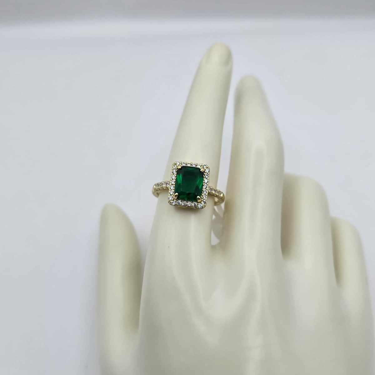 Anillo Verde Esmeralda xp