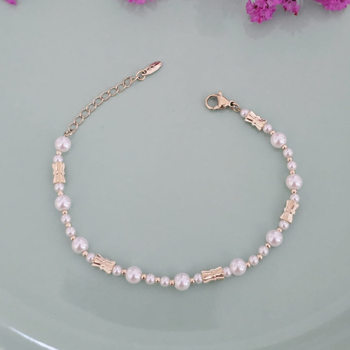 Pulsera Moños y Perlas xp