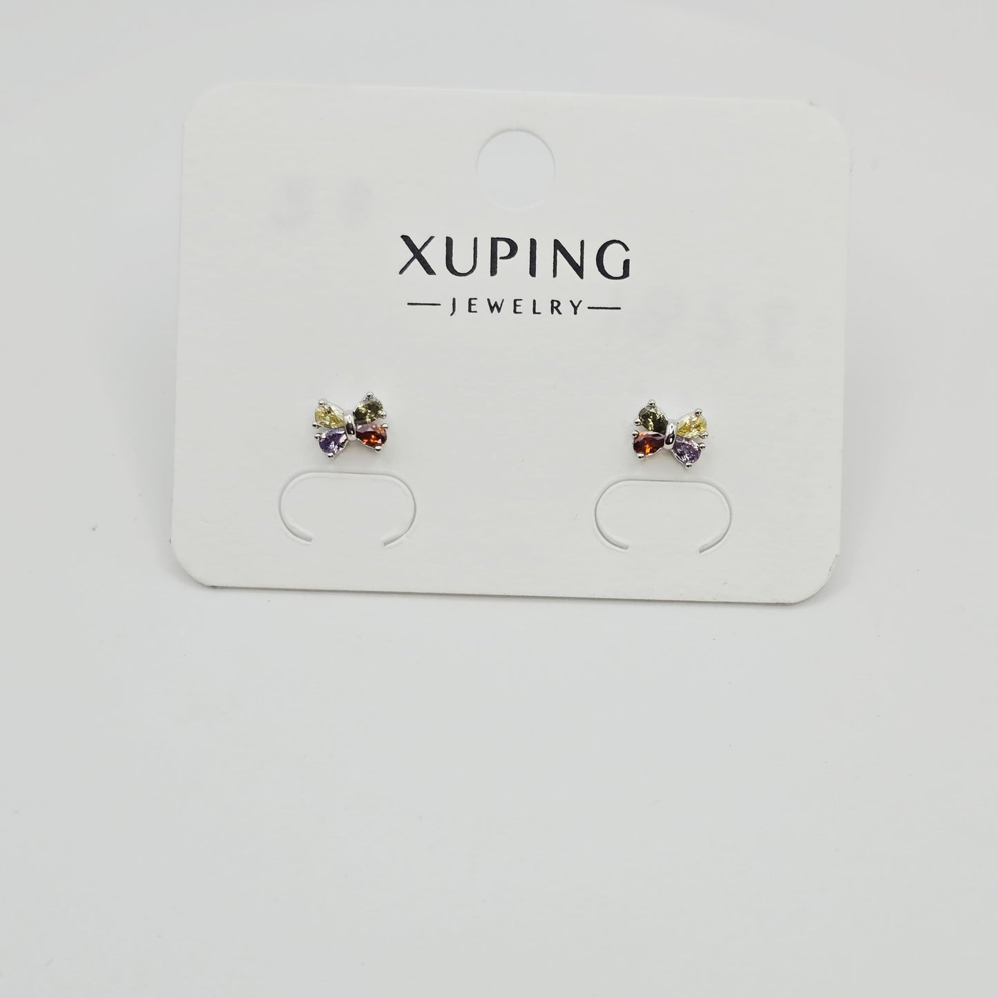 Aretes Moños Pequeños Plateados xp