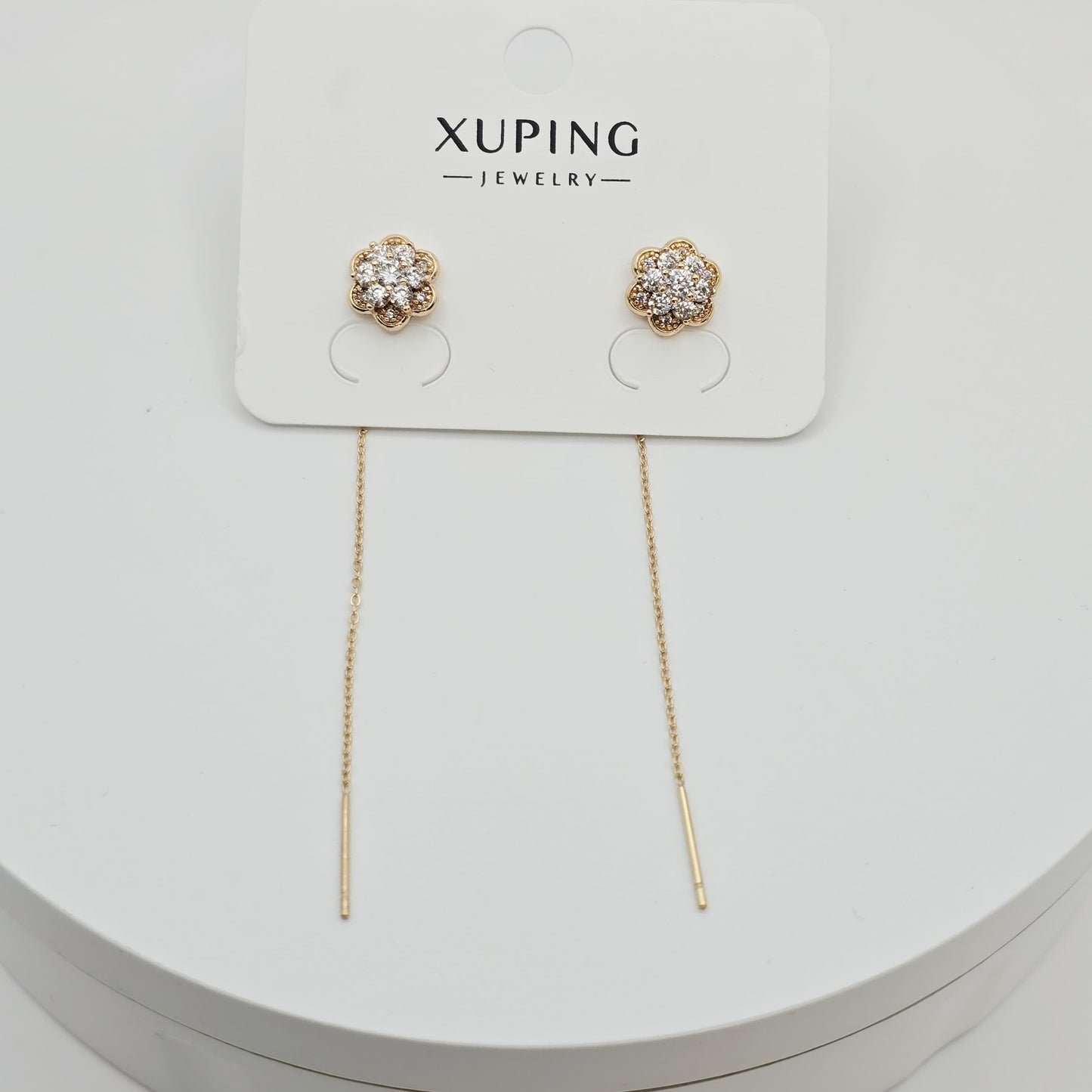 Aretes con Cadena xp Gold Rose