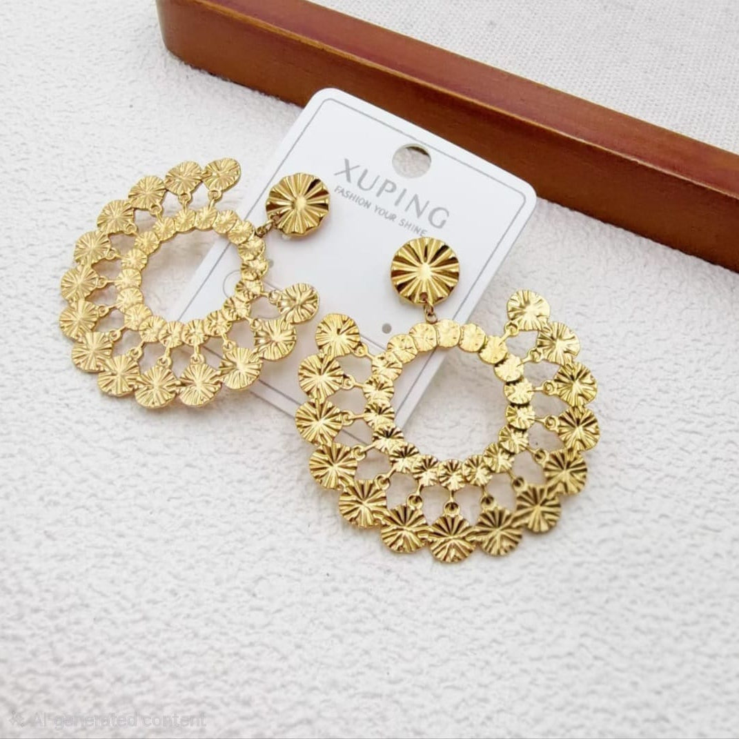 Aretes Gitana xp Acero Inoxidable