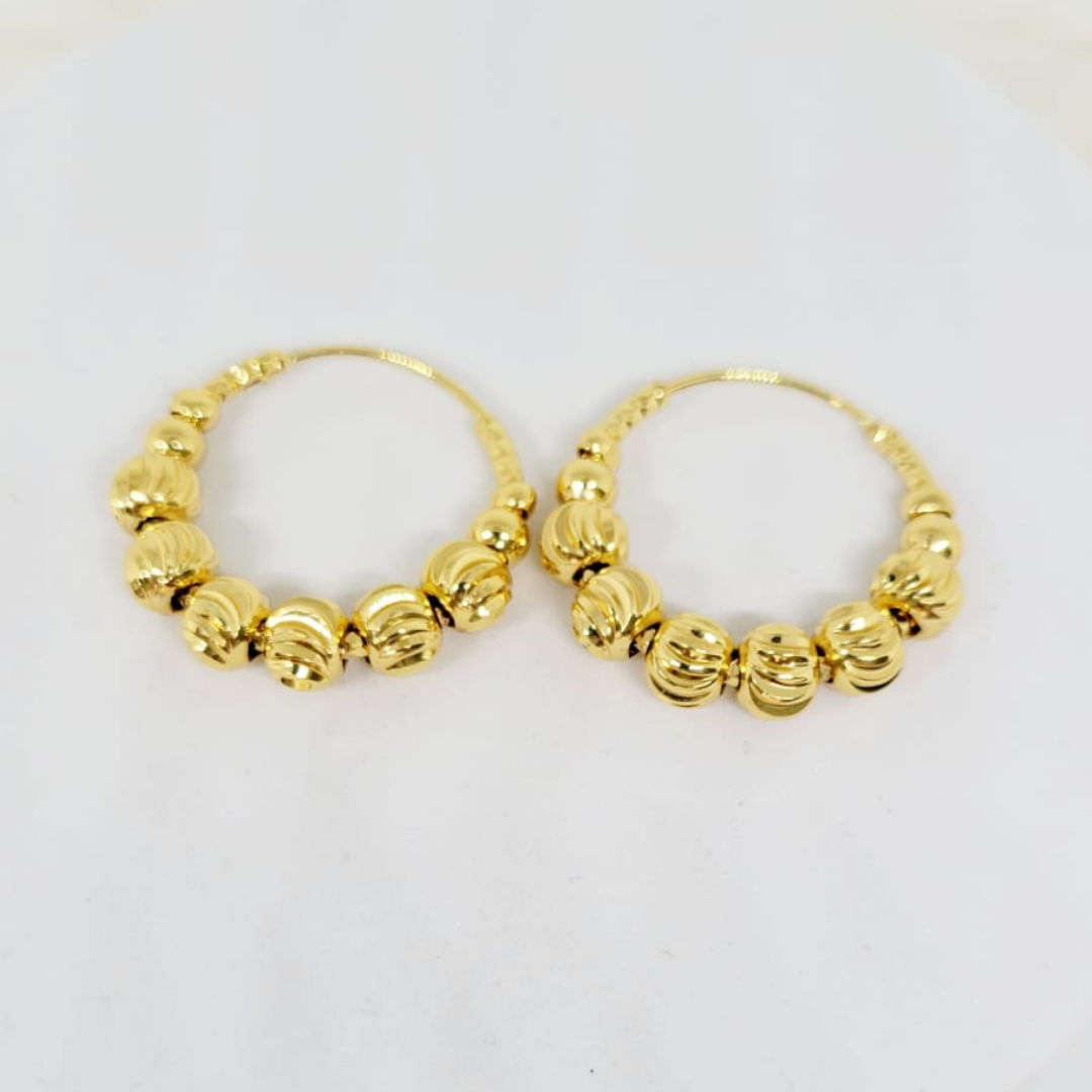 Arracadas Borlas Doradas