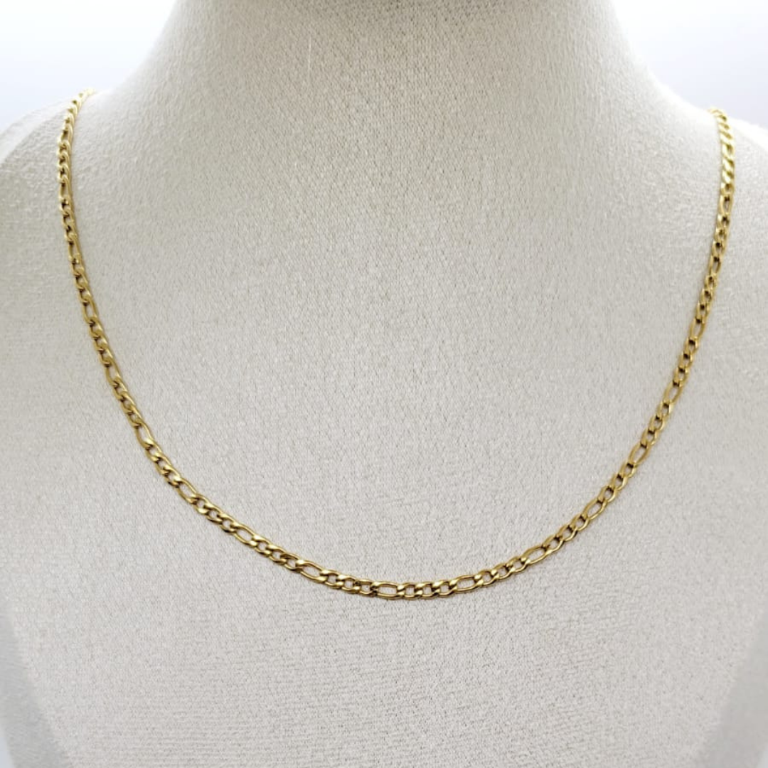 Cadena Mediana Dorada Acero