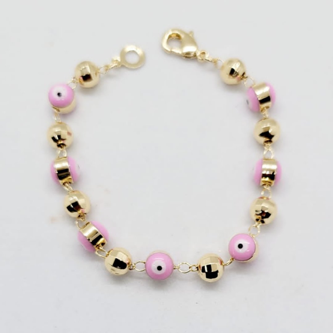 Pulsera Bebé Ojitos Rosadas