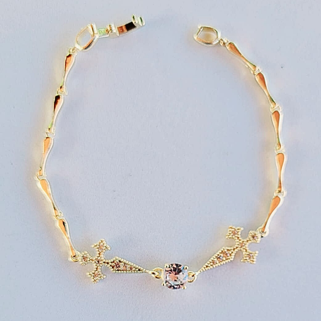 Pulsera Espada Cristal Blanco