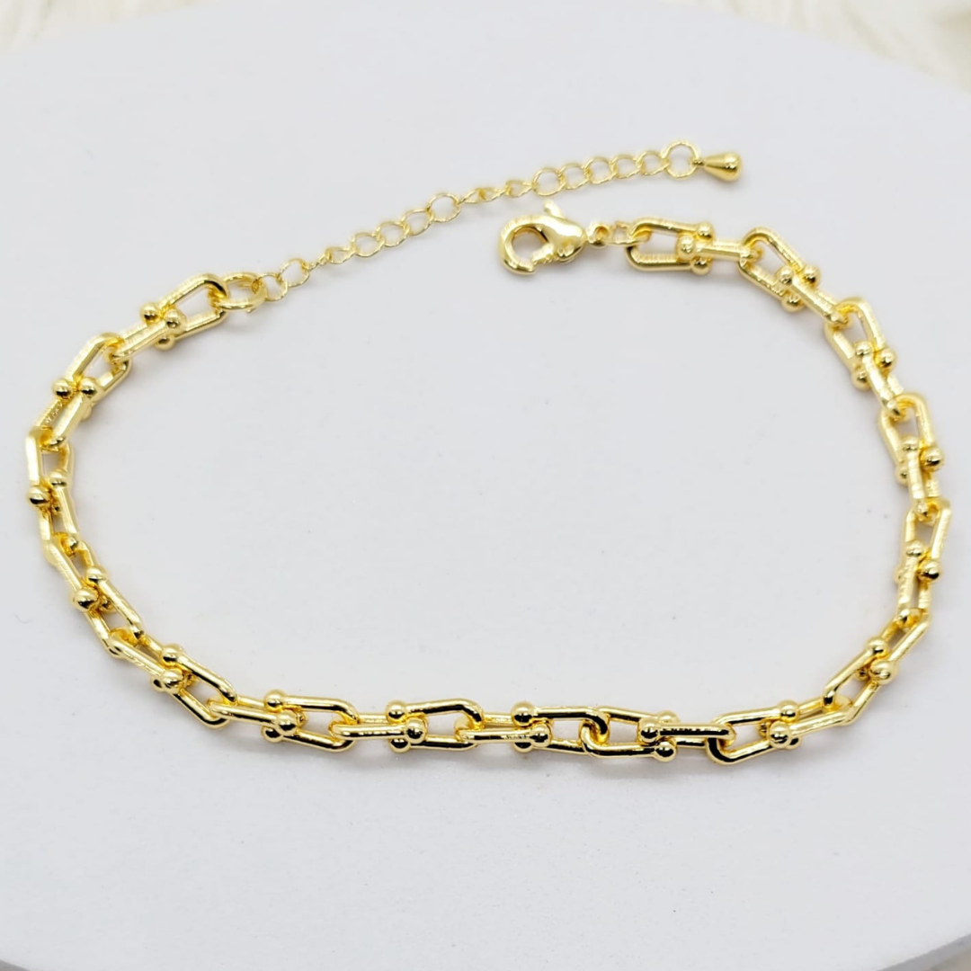 Tobillera Dorada de Moda