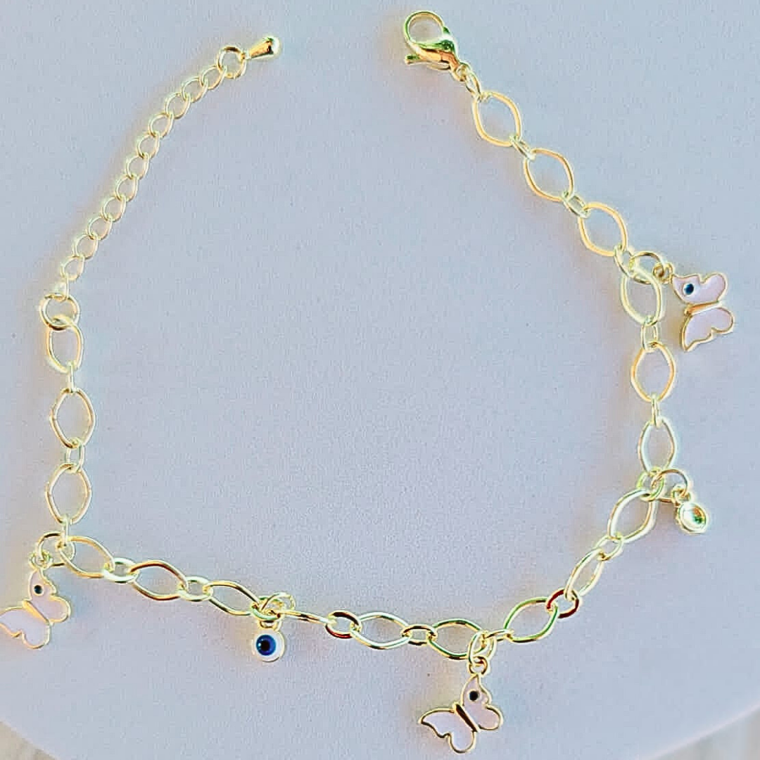 Pulsera Mariposas con Ojitos