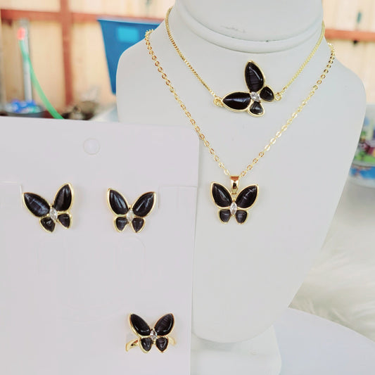 Set Mariposa Negro