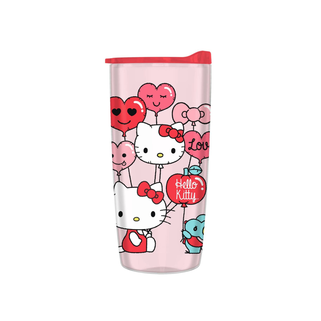 Vaso Rosado con Rojo