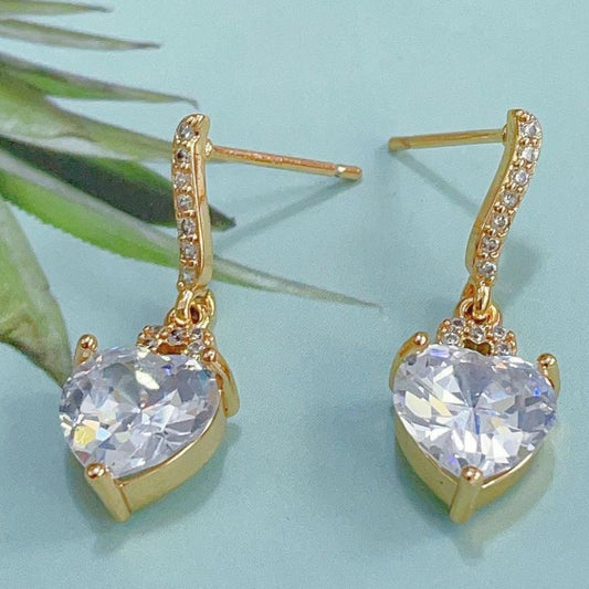 Aretes Corazón Zirconias