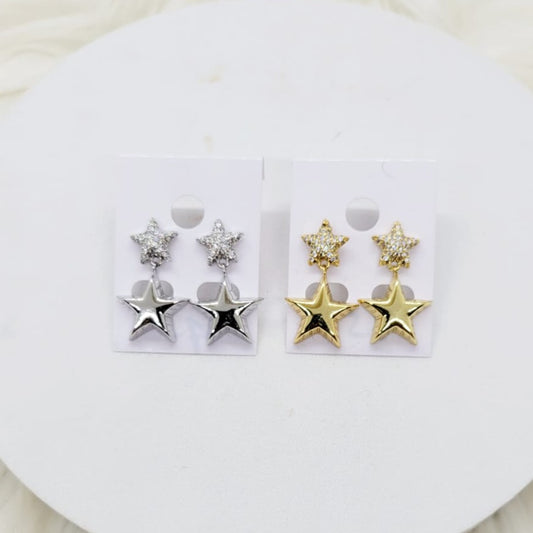 Aretes Estrellas Zirconias