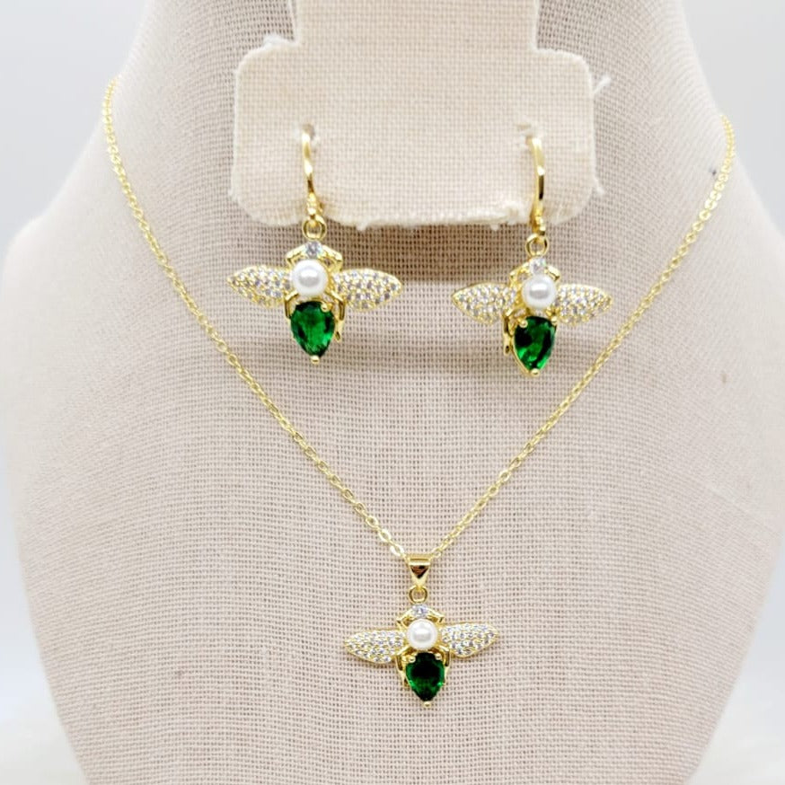 Set Abeja y Perlas