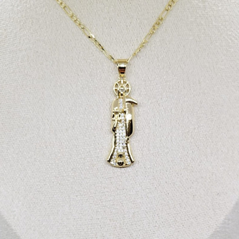 Dije Santa Muerte Zirconia 4cm