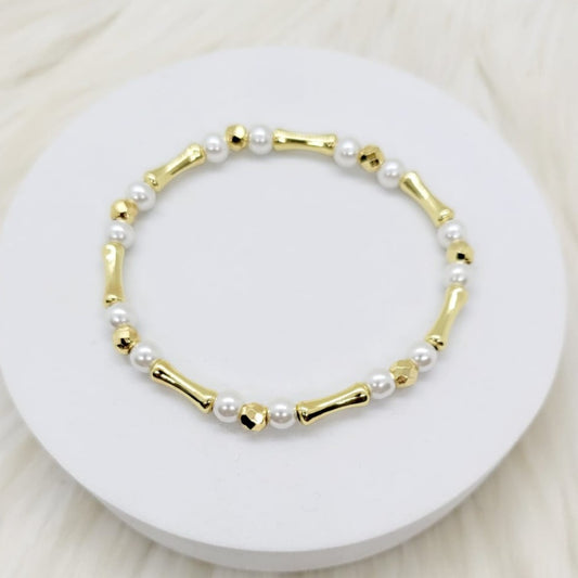 Pulsera Perlas y Huesos