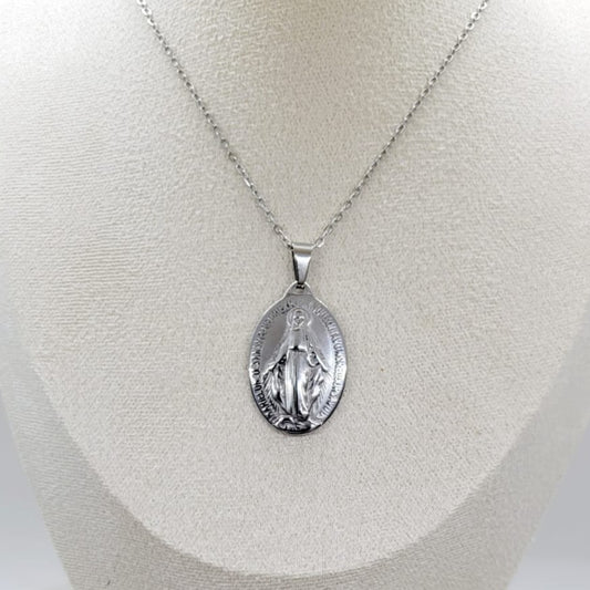 Cadena Virgen Milagrosa Silver