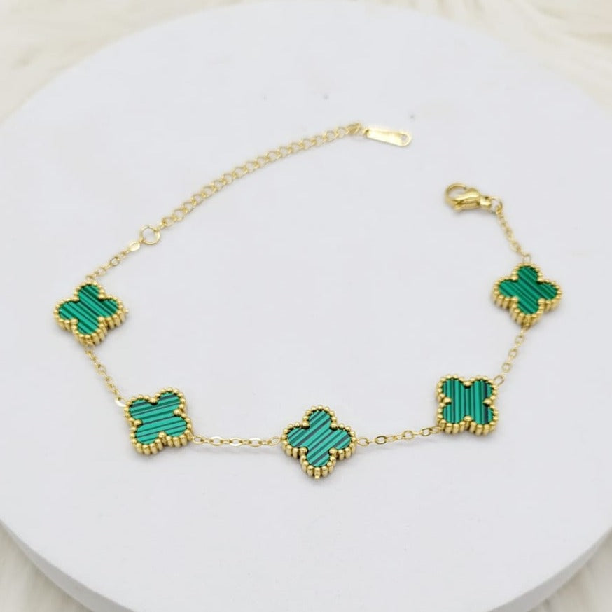 Pulsera Trébol Verde