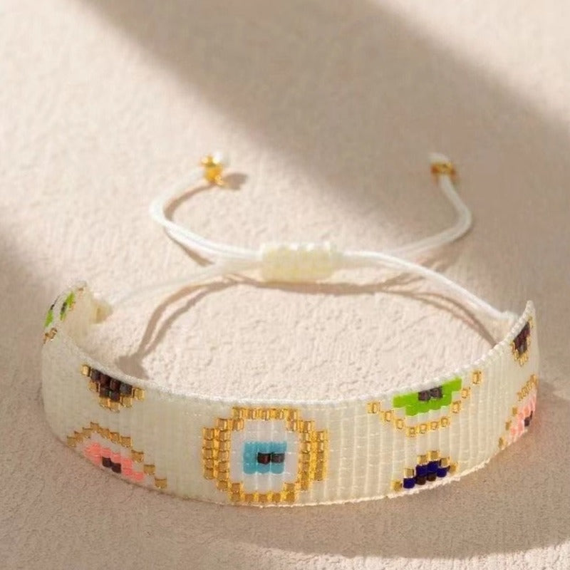 Pulsera Miyuki Blanca