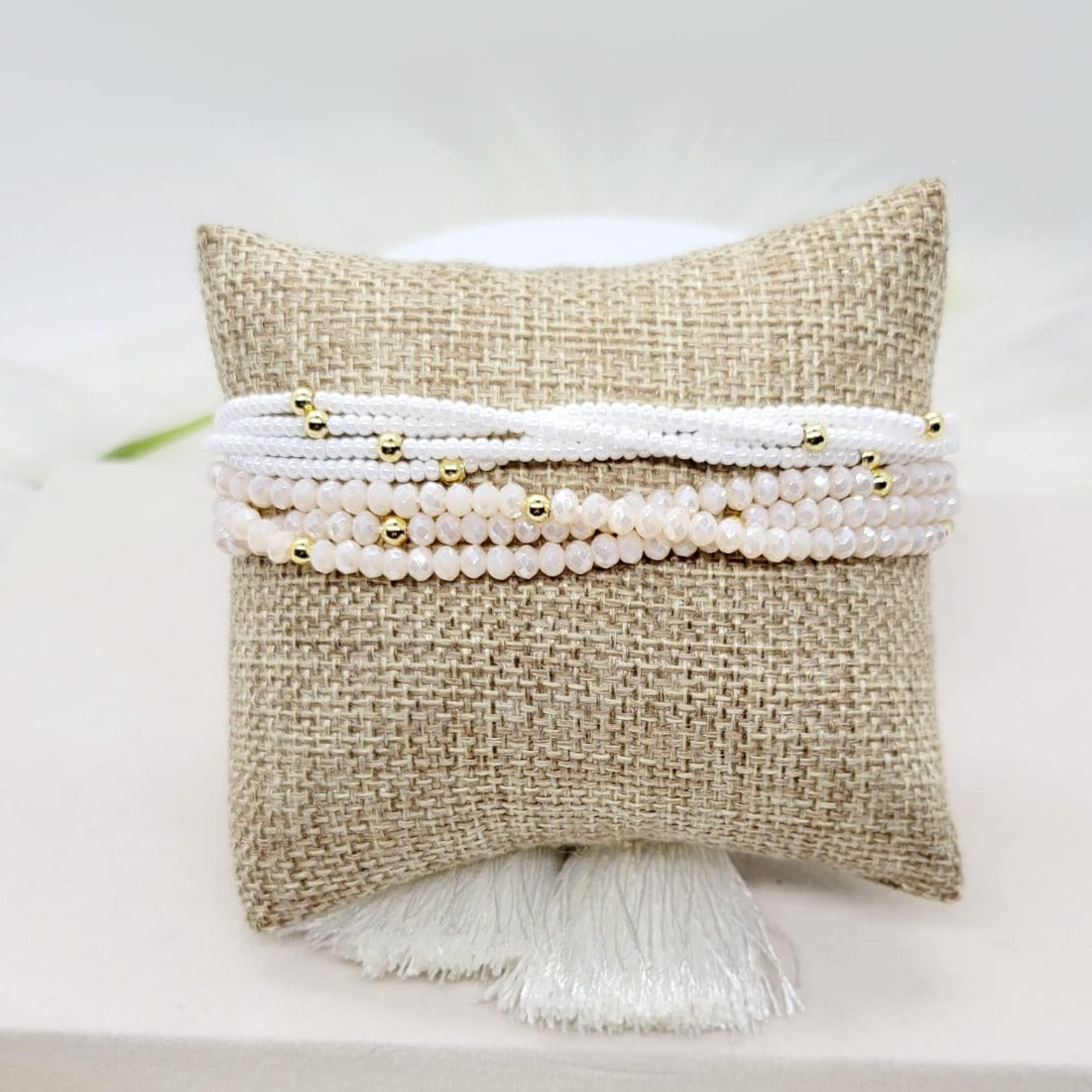 Pulsera Artesanal Blanca