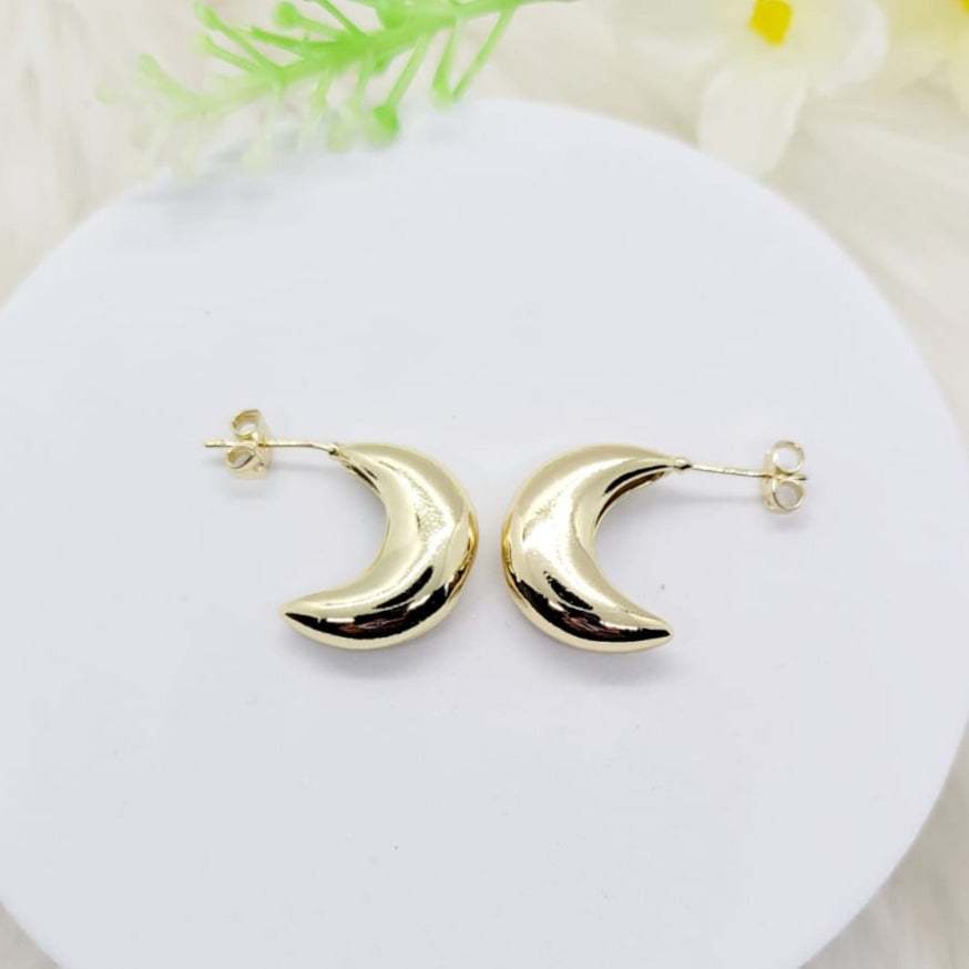 Aretes Lunas Doradas