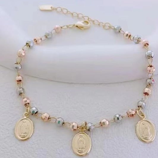 Pulsera Virgen de Guadalupe 3 Oros