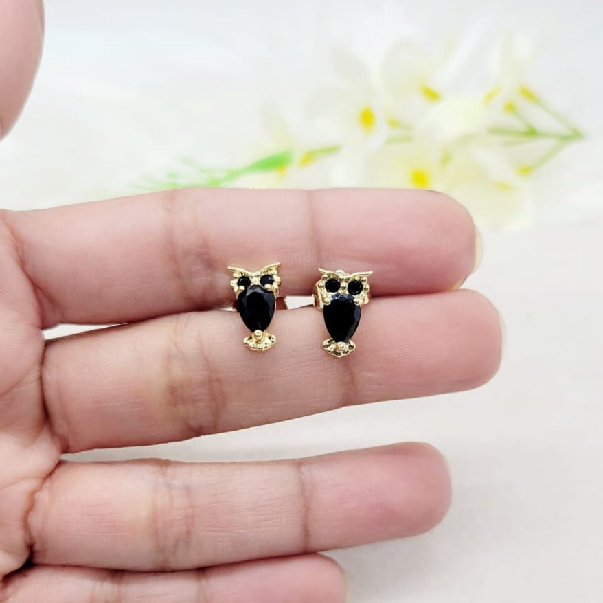 Aretes Búho Negro