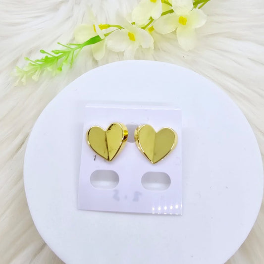 Aretes Corazón Dorados