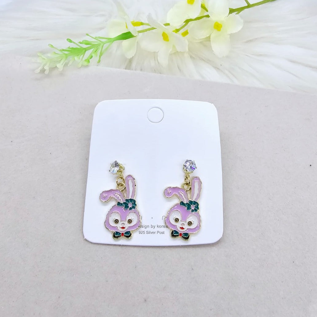 Aretes Conejo Lila