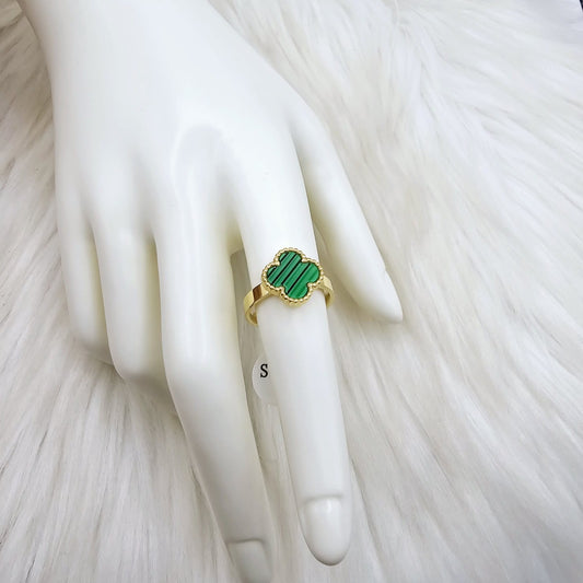 Anillo Trébol Verde