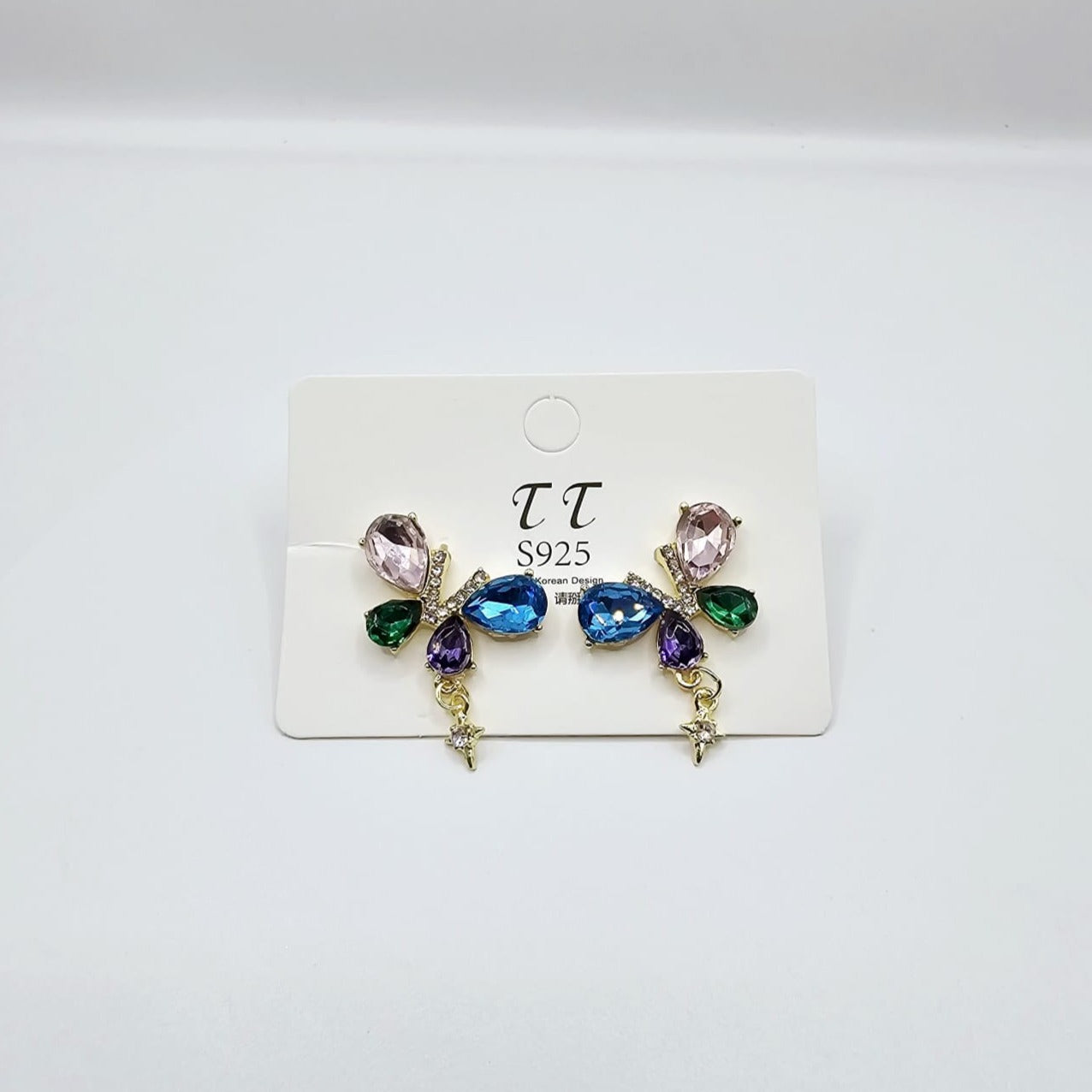 Aretes Mariposas Color Pastel