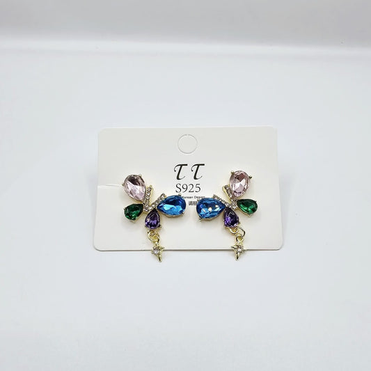 Aretes Mariposas Color Pastel